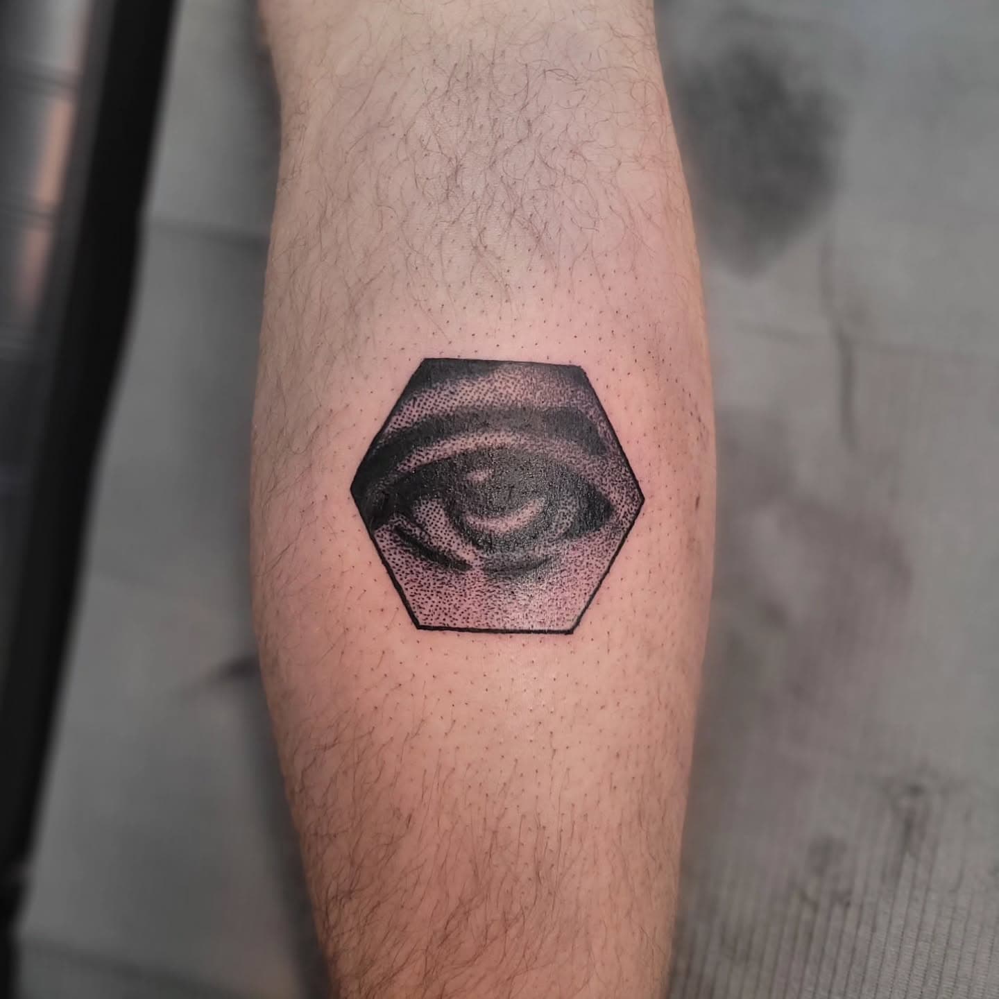 All-Seeing — Dotwork tattoo by Bash